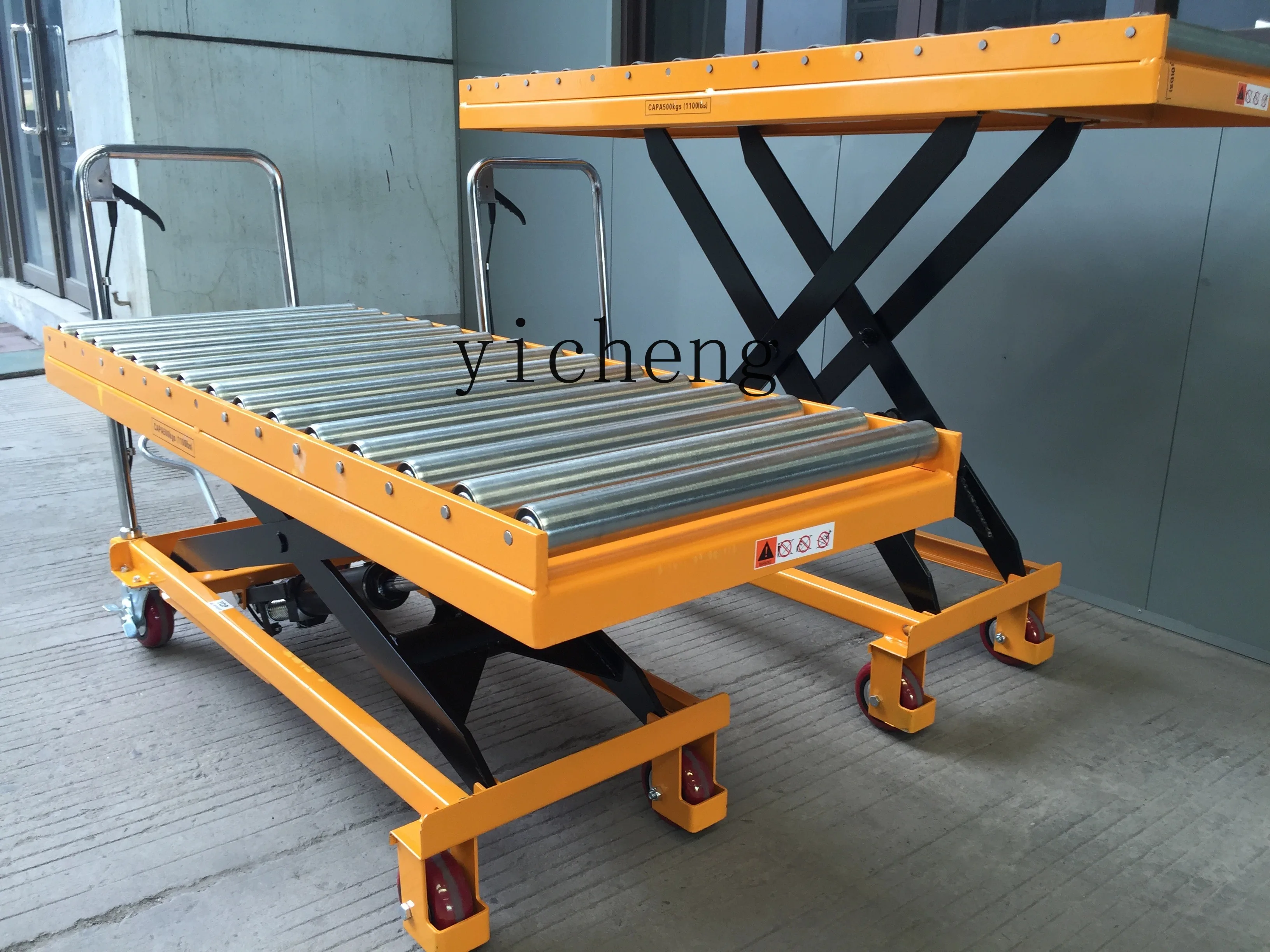 ZC Roller Hydraulic Lifting Flat Wagon Mold Cart Sliding Platform Trolley Roller