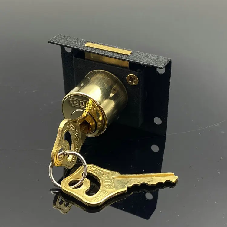 808 Brand Drawer Lock Copper Core 808 Drawer Lock (Large Head) 22mm Diameter, Durable Security Solution for Cabinets and Drawers