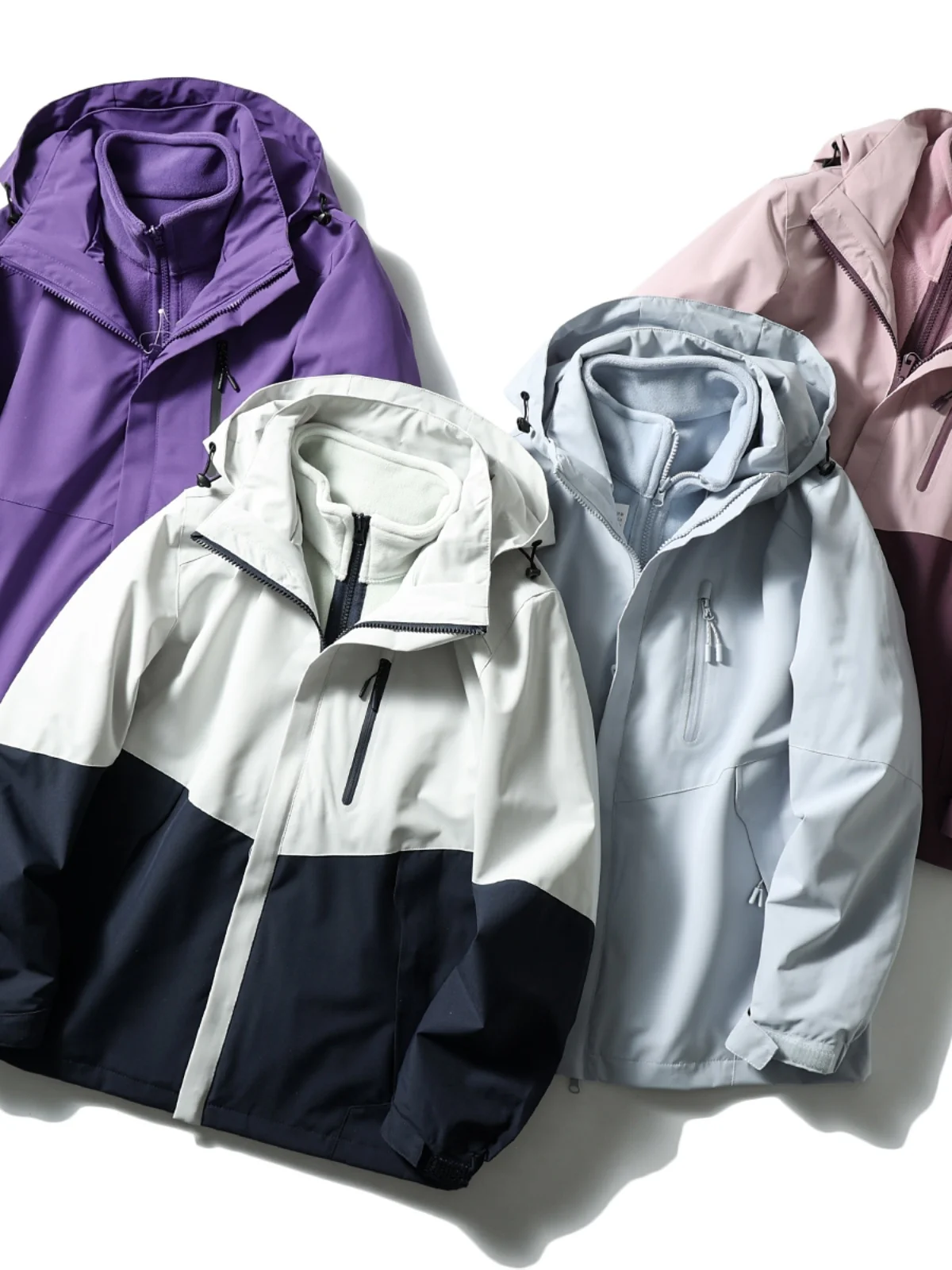 

Мужская многофункциональная куртка-трансформер 3-в-1 для осени и зимы: повседневная, водонепроницаемая, со съемными элементами, комплект из двух частей, ветровка