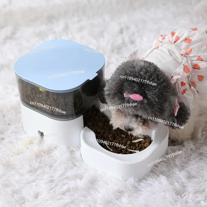 Cat Bowl Double Bowl Cat Basin Food Basin Anti-overturning Water Bowl Automatic Drinking Water Pet Rice Basin