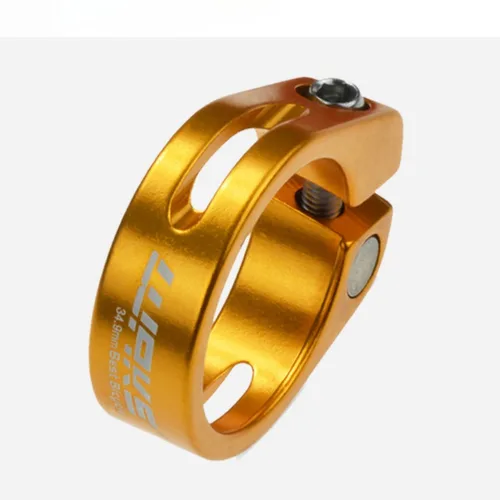 Imagen 2 del producto Abrazadera para tija de sillín de bicicleta, tubo de aleación de aluminio para sillín de bicicleta de montaña, accesorios para bicicleta de carretera, 31,8mm, 35mm