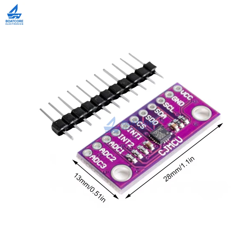 1PCS LIS3DSH LIS3DH High Resolution 3-Axis Accelerometer Module Triaxial Acceleration Sensor for Arduino STM32 DIY Projects