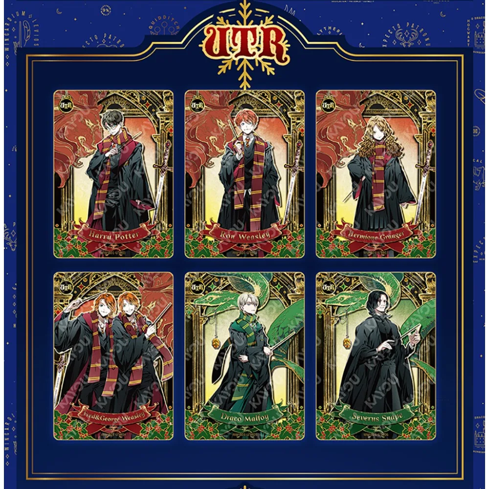بطاقات مجموعة KAYOU Harry Potter الأصلية عالية الجودة لشخصية الفيلم الشعبي مميزة حصرية نادرة محدودة بطاقة هدية عيد الميلاد