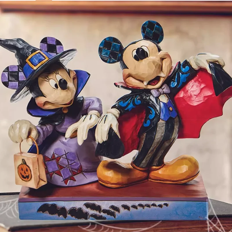 Super cute Disney official Halloween Mickey Minnie Anime Figure Toys for Kids Gift anime figure toys for kids gift