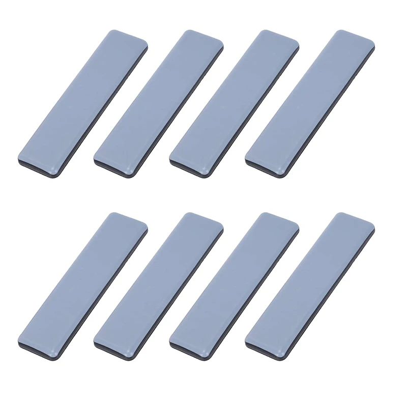 8Pc Furniture Glides Rectangle Furniture Sliders 25mm x 100mm Self Adhesive Furniture Moving Sliders for Floor Protector