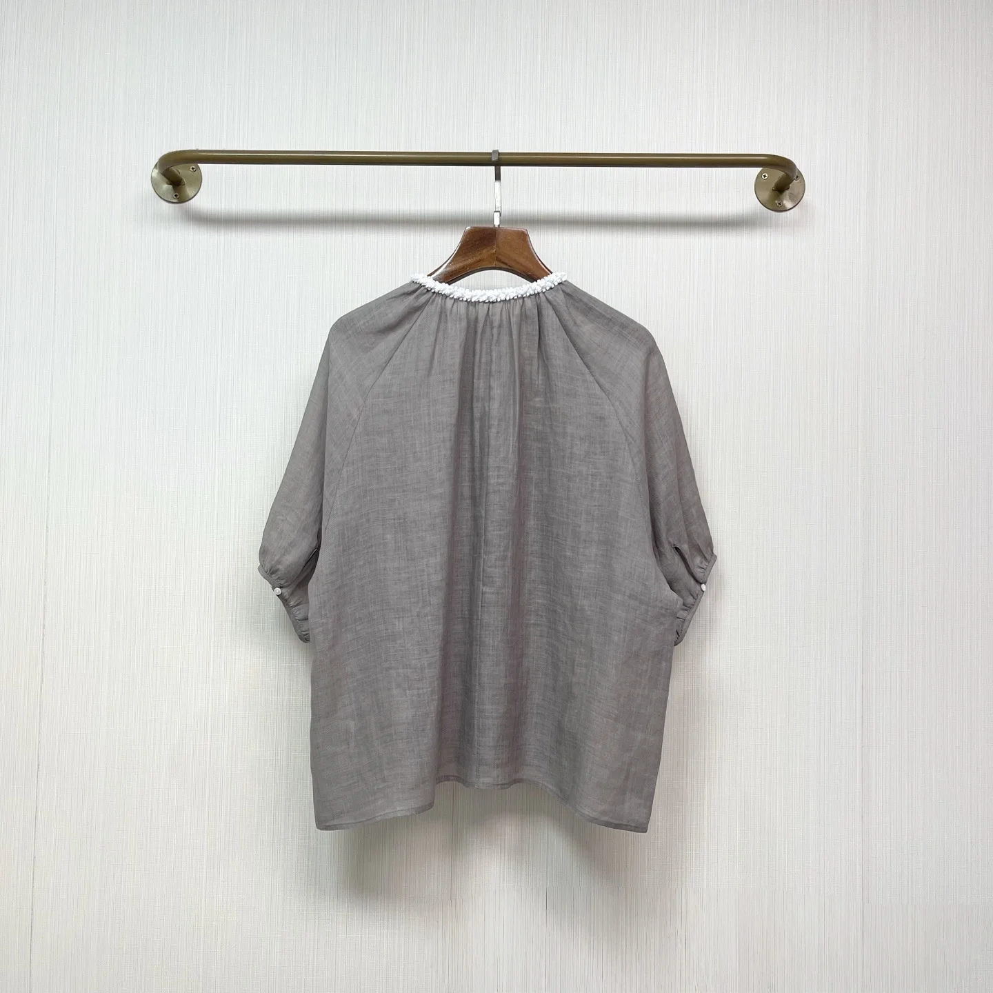 Women Summer Gentle Ruffle Collar Blouse