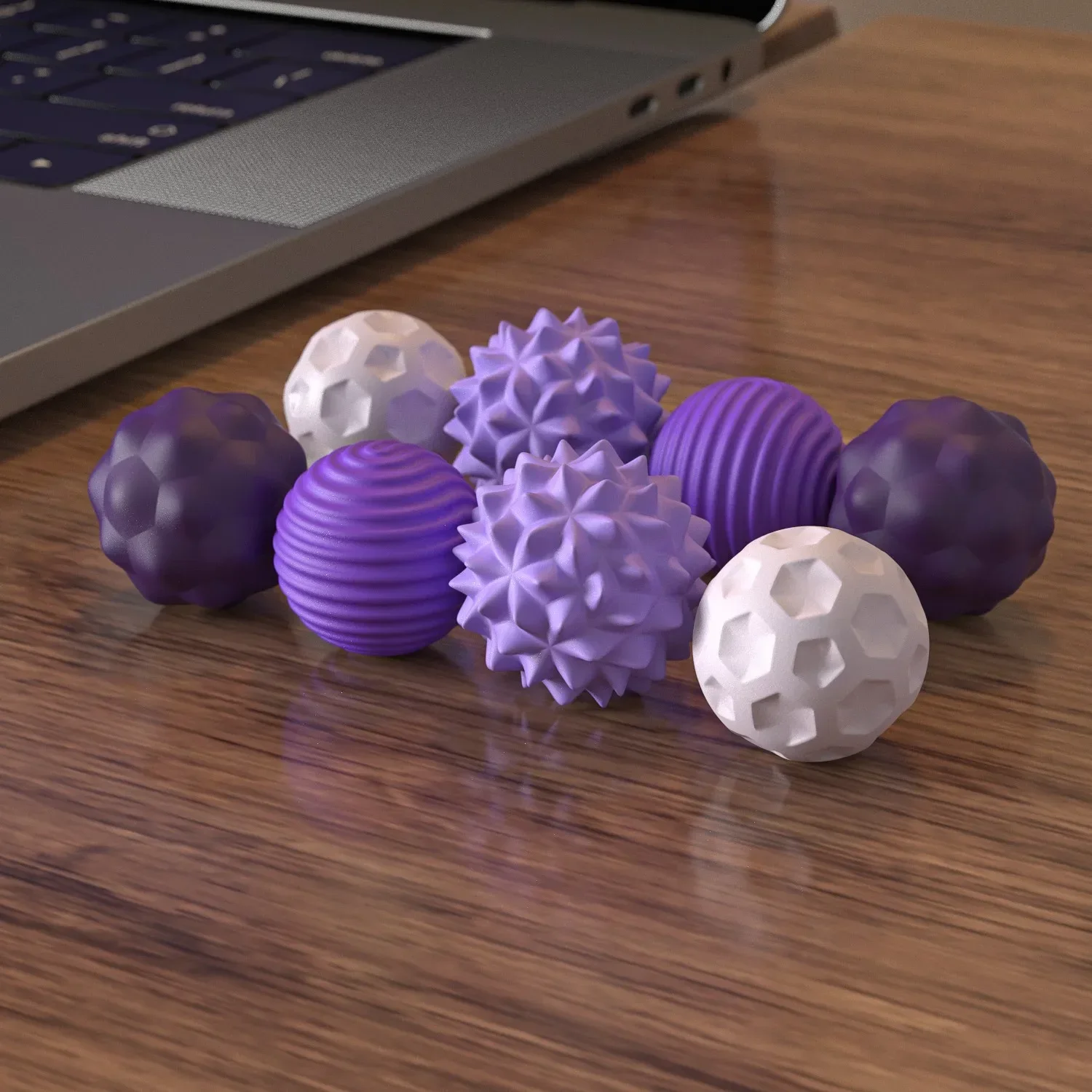 Fidget Toys Palline antistress magnetiche per adulti Giocattolo sensoriale antistress in silicone Giocattolo per le dita per la decorazione dell'ufficio 4 texture divertenti