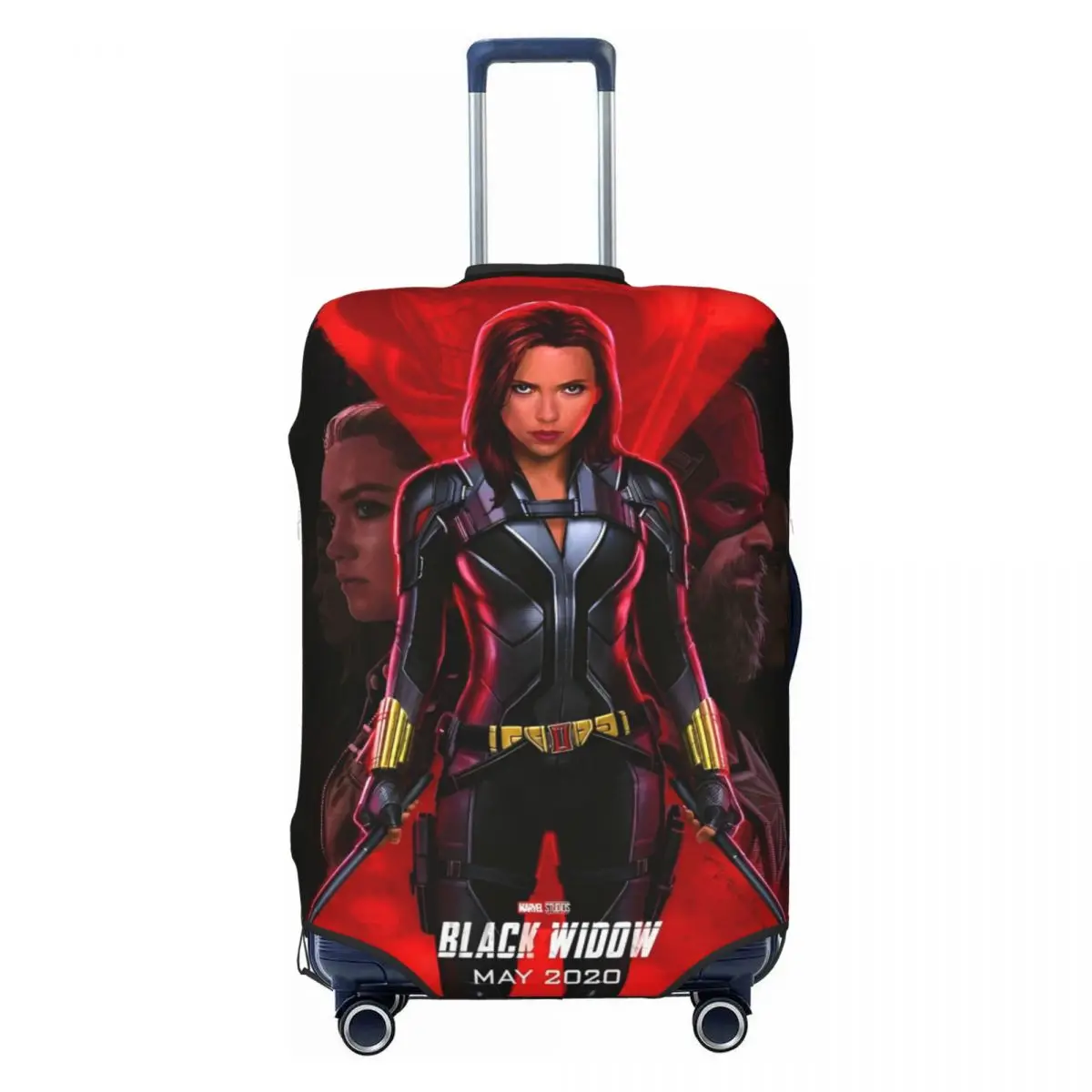 Marvel Black Widow Suitcase Cover Cruise Trip Protection Holiday Elastic Luggage Supplies