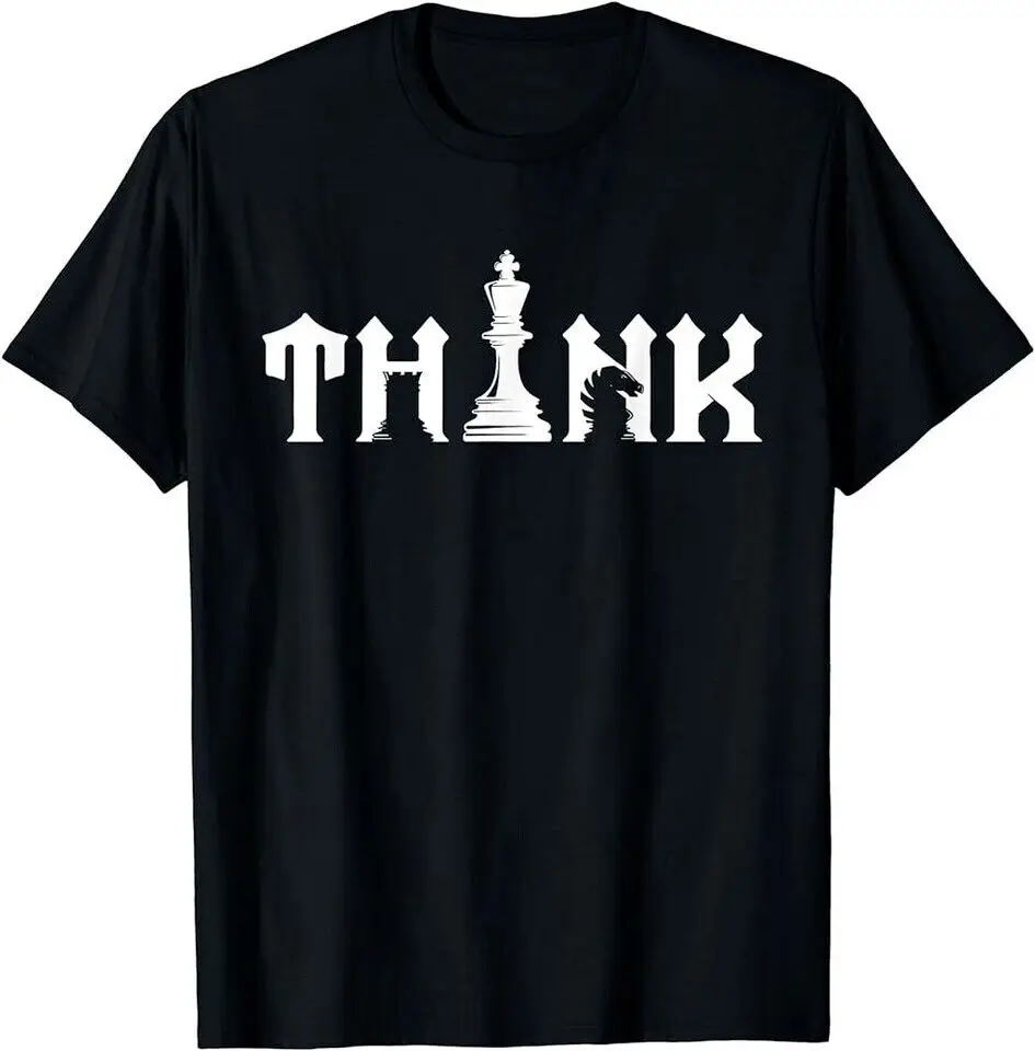 Think Retro Vintage Chess Pieces Player Gift Chess Lover Tee T-Shirt