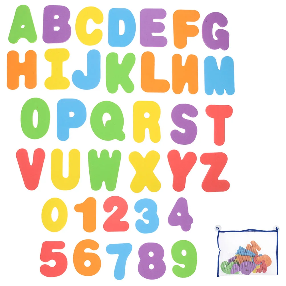 1 Set of English Letters Stickers Educational English Letter Stickers Kids Bathing Toys foam letters large