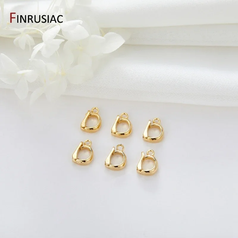 쥬얼리 제작 용품, 14K 금도금 펜던트 베일, 부드러운 커넥터 패스너, DIY 목걸이 제작 액세서리 파인딩