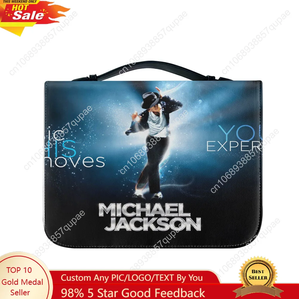 

Michael Jackson Bible Bags Dance Moonwalk Christian Gifts Personalized Covers Waterproof Leather Bag Pockets Package Case