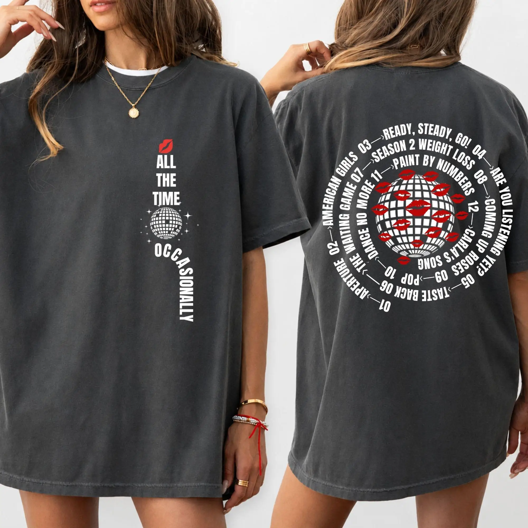 Kiss All The Time Album-Shirt, Harry Styles Vintage-Konzert-Shirt, Harry-inspiriertes Konzert-Outfit, Tour-Festival-Shirt – Detail 6