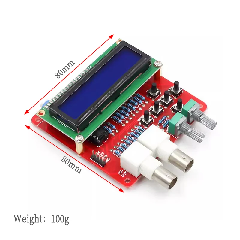 1 Set DDS V2.0 Signal Generator 1-65535HZ Digital Function Signal Generator Sine/Triangle/Square Saw Rev Triangle Wave DIY Kit