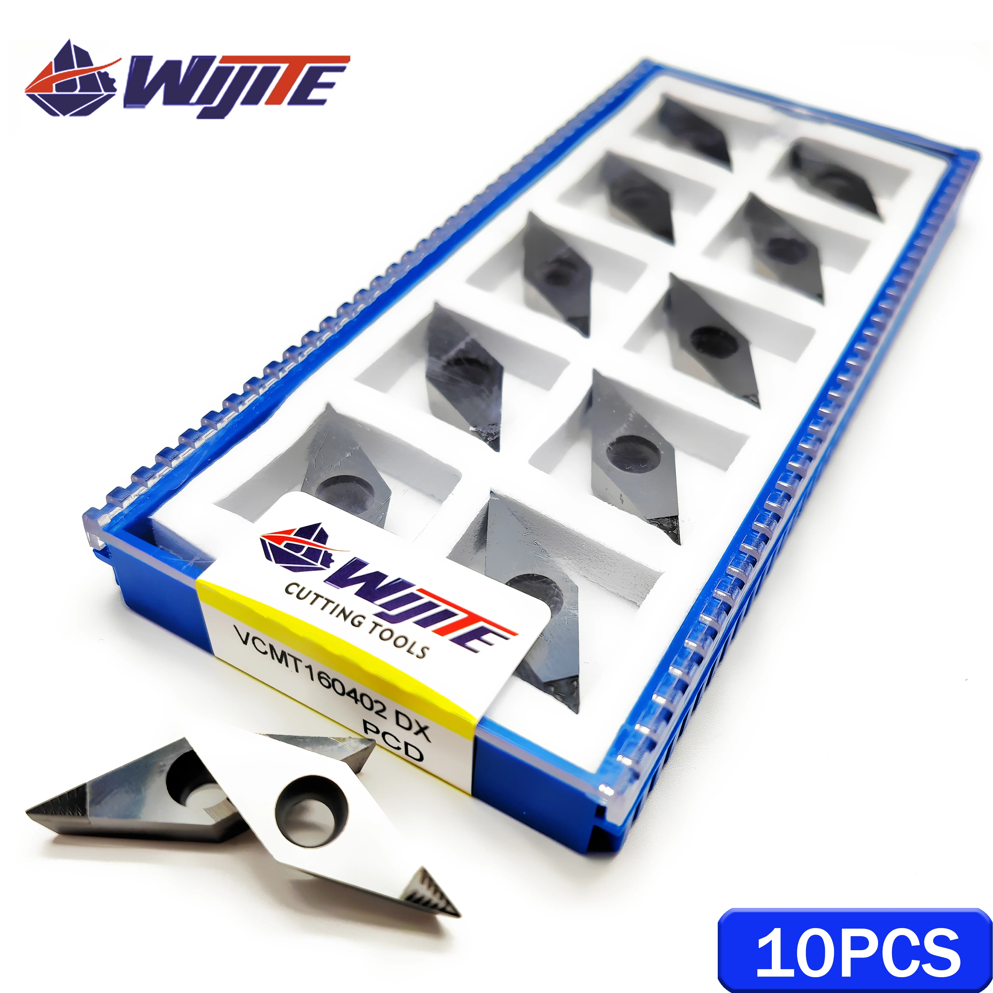 Imagem -03 - Ferramenta de Quebra de Chip Pcd Vcmt11 Vcmt16 dx Adequado para Metais Não Metalizados Adequado para Alumínio e Cobre com Alto Acabamento Vcmt