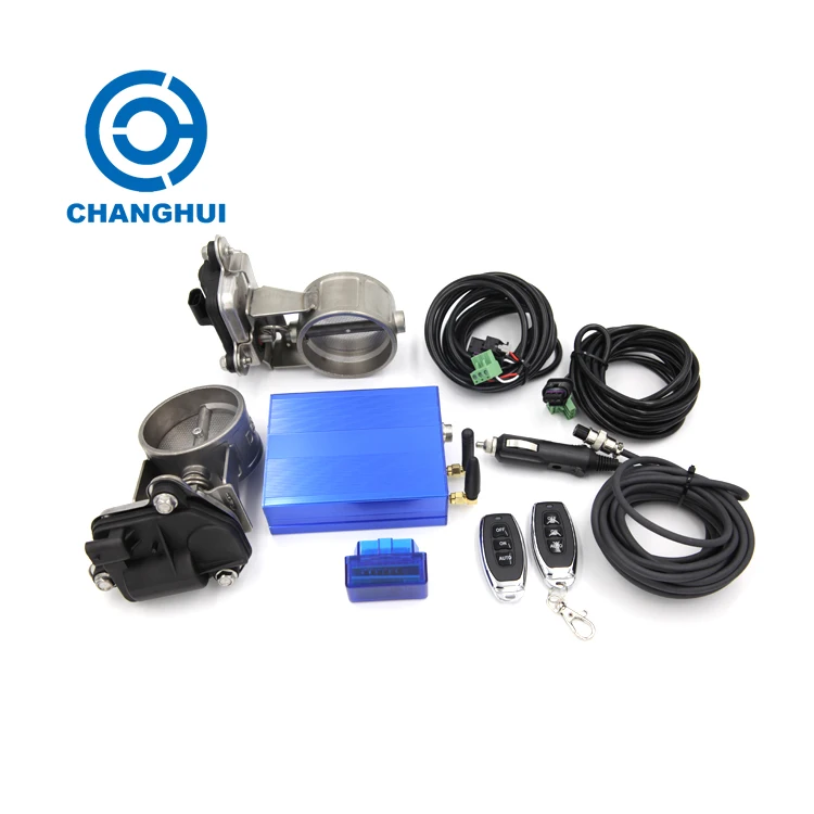 Electric exhaust valve/Intelligent controller with OBD-Double valves-remote switch CH-EEV-2020008