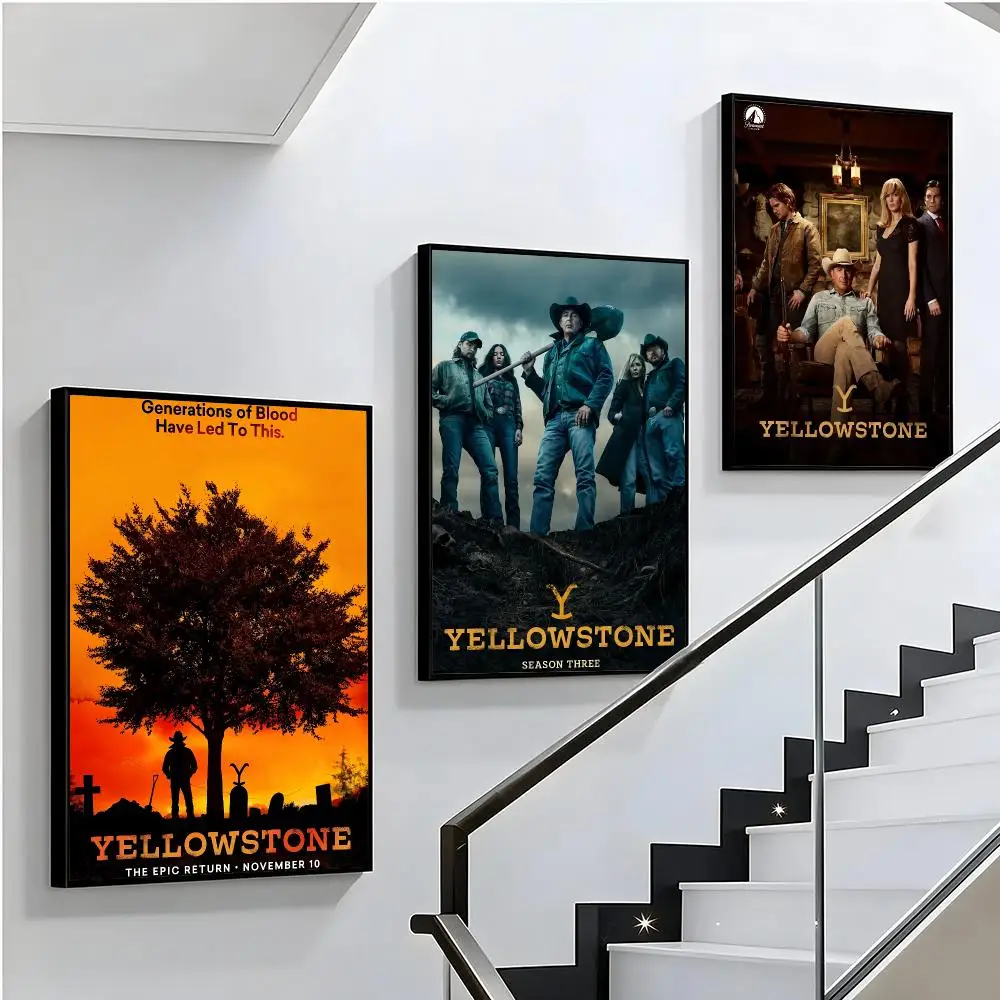 series Yellowstone Poster HD Poster Sophisticated Modern Aesthetic Wall Art For Living Room Bedroom Office Cafe Decor Ideal Gift