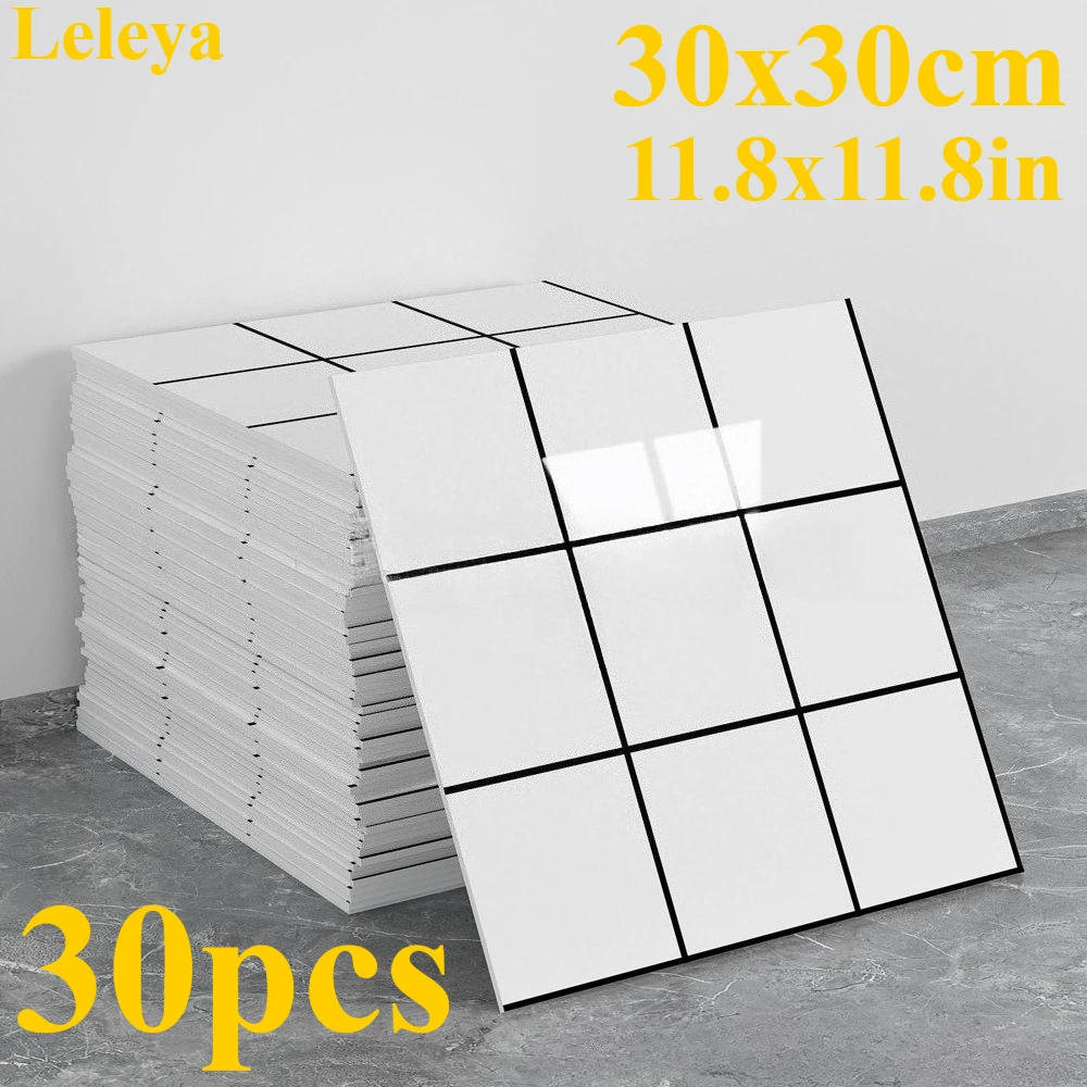 

Self Adhesive 3D Wall Decoration Imitation Tile 30*30cm Wall Sticker Bathroom Waterproof Moisture Proof Marble Kitchen Wallpaper