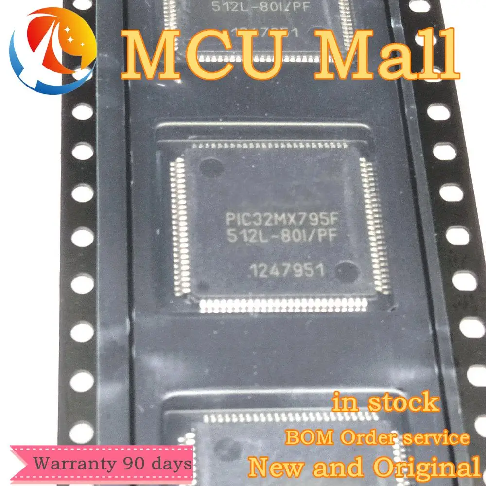 

1PCS PIC32MX795F512L-80I/PF PIC32MX795F512L 32MX795F512L-80I/PF PIC32MX795F512L TQFP100 IC