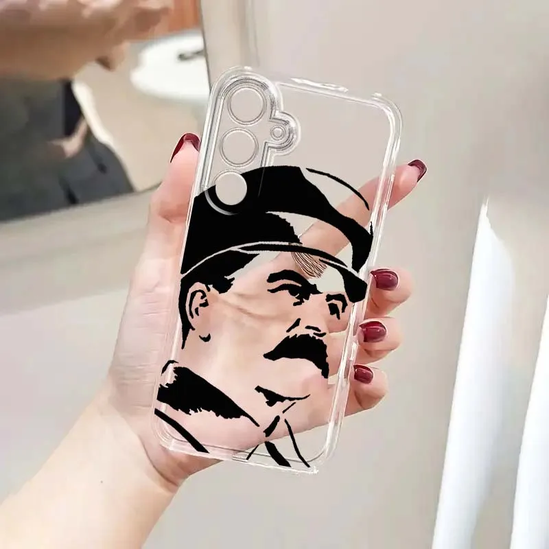 

Stalin Popular Art Cool For Samsung A56 A42 A36 A35 A34 A23 A16 A15 A05 A04 A03 Note 20 5G Translucent Phone Case