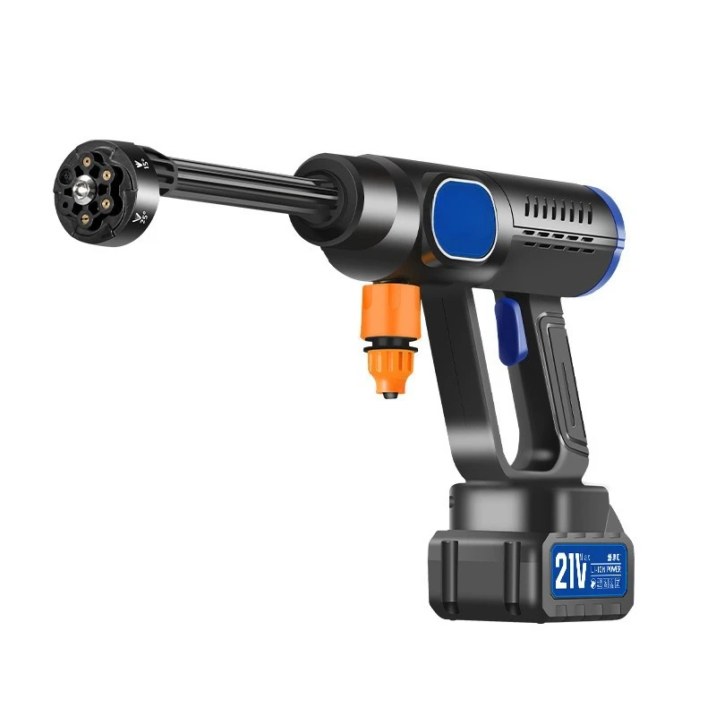 Brushless Cordless High Pressure Water Gun with Lithium Battery, Portable Car Washing Machine for Auto Garden Patio Cleaning
