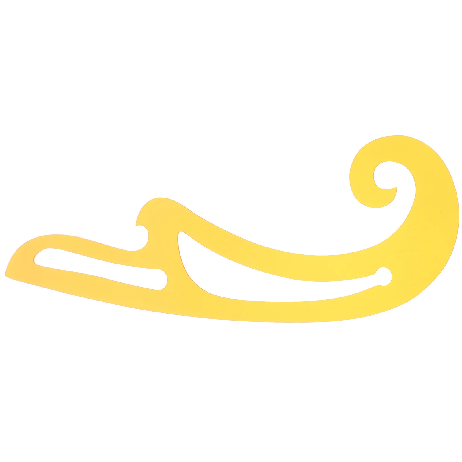 Regla curva de diseño, herramienta de dibujo multiusos de borde liso de plástico para hacer patrones de prendas, regla de corte de tela