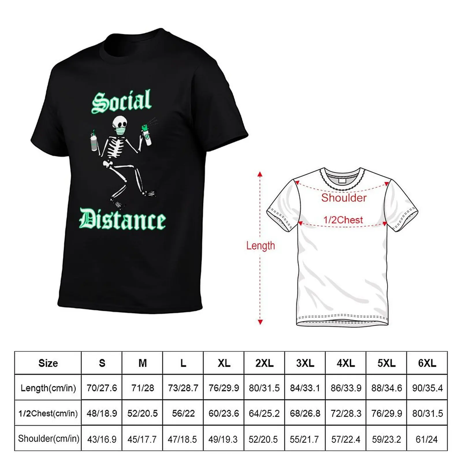 Social Distance T-Shirt customizeds blue lock mens t shirts