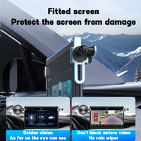 Screen Fixed Base Car Phone Holder Multimedia Screen Fixed Base For Tesla Navigation Bracket Wireless Charging Stand Universal