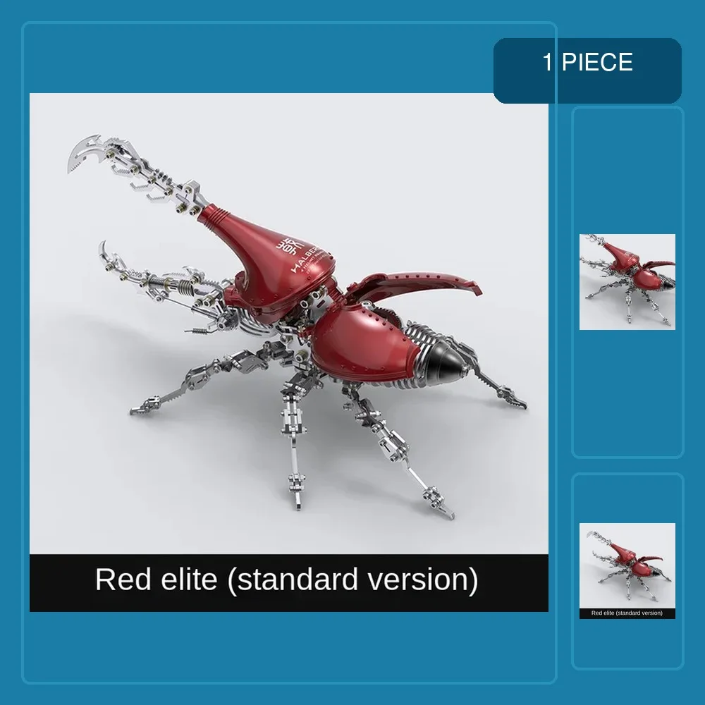 3d Puzzle Beetle Mechanical Insect Metal Assembly Model Kit Steampunk Handmade Diy Assemble Toy Gift