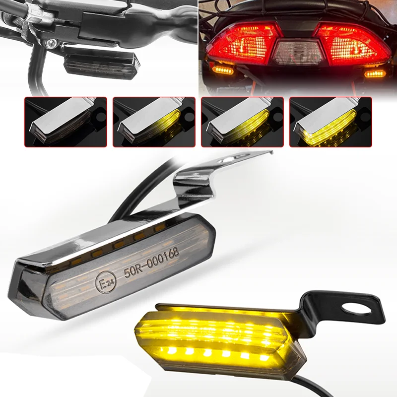 Motorcycle LED Turn Signal Light Sequential Flowing Handlebar Marker Lights Mini Blinkers For Harley Dyna Sportster Road King