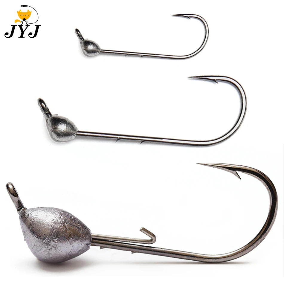 New Obtuse angle blood hook for Micro-object auxiliary hook 0.7g-10g soft worm jig Lure Hook Jig Head Fishing Tackle Hooks