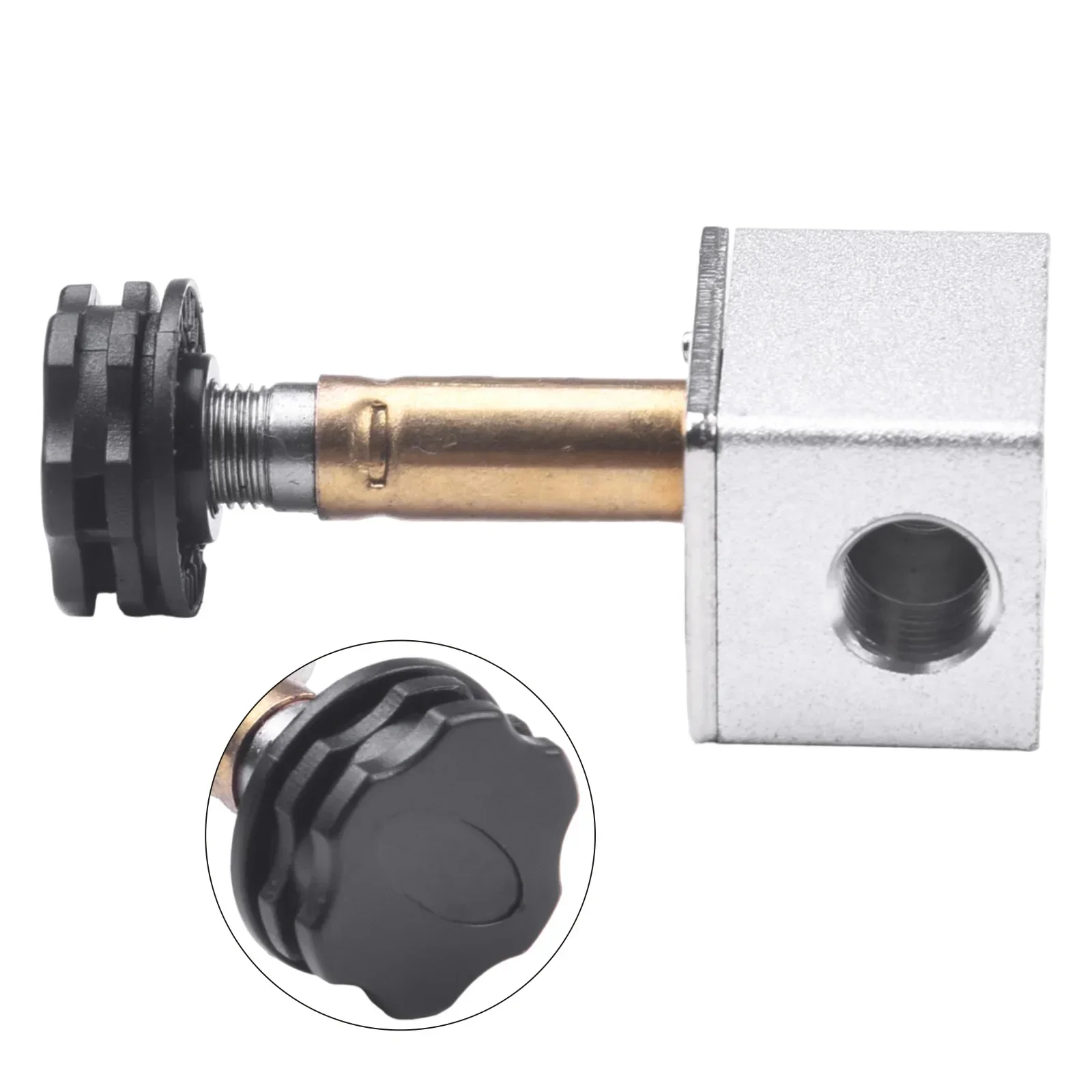 1pcs Air Pump Compressor Solenoid Valve Cast Aluminum Power-off Vent Exhaust Valves Mute Oil-free Wire Length 36 Cm 220V