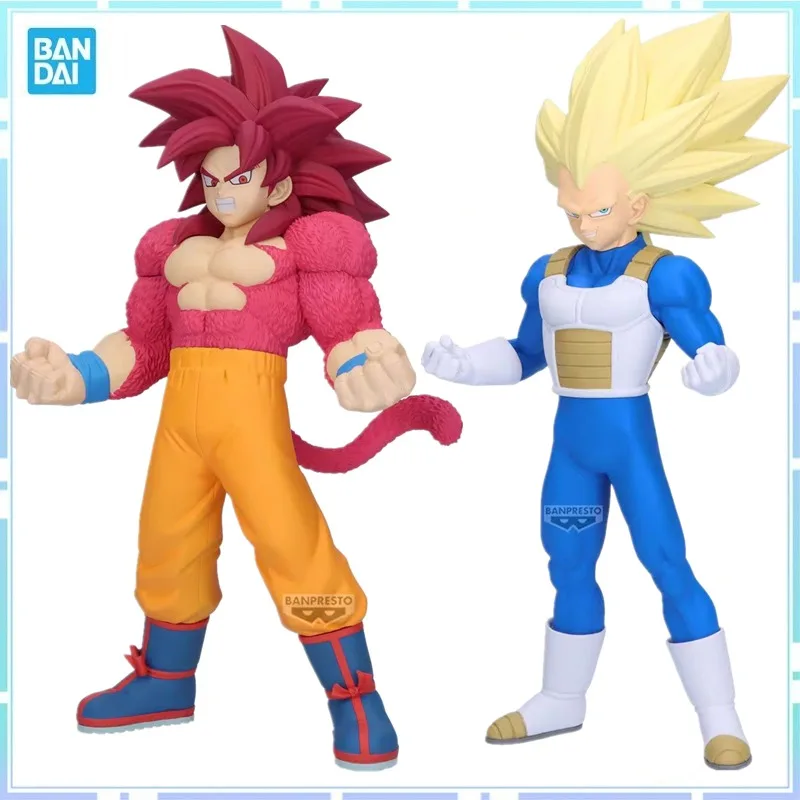 

Bandai Original BANPRESTO Anime Dragon Ball Daima Son Goku SSJ4 Vegeta SSJ3 PVC Action Figure Collectible Model Toy Gifts