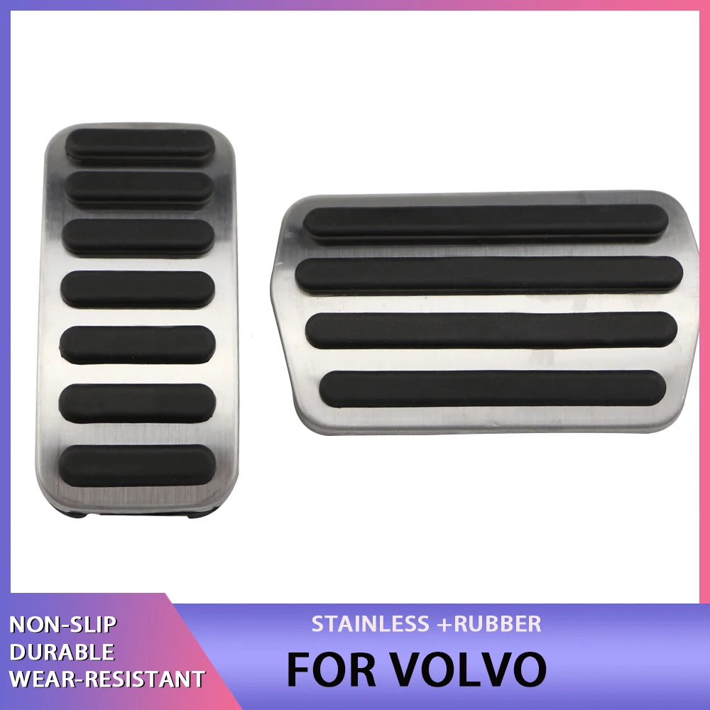 Car Pedals Accelerator Fuel Gas Brake Pedal Pad Cover Slip Resistance for Volvo V40 V50 C30 C70 S40 2013 - 2018 Accessories