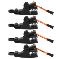 4/6Pcs Camping Tent Clip Canopy Awning Clip Tarpaulin Rope Clip High Strength Tension Fastening Awning Clamp Windproof Clip
