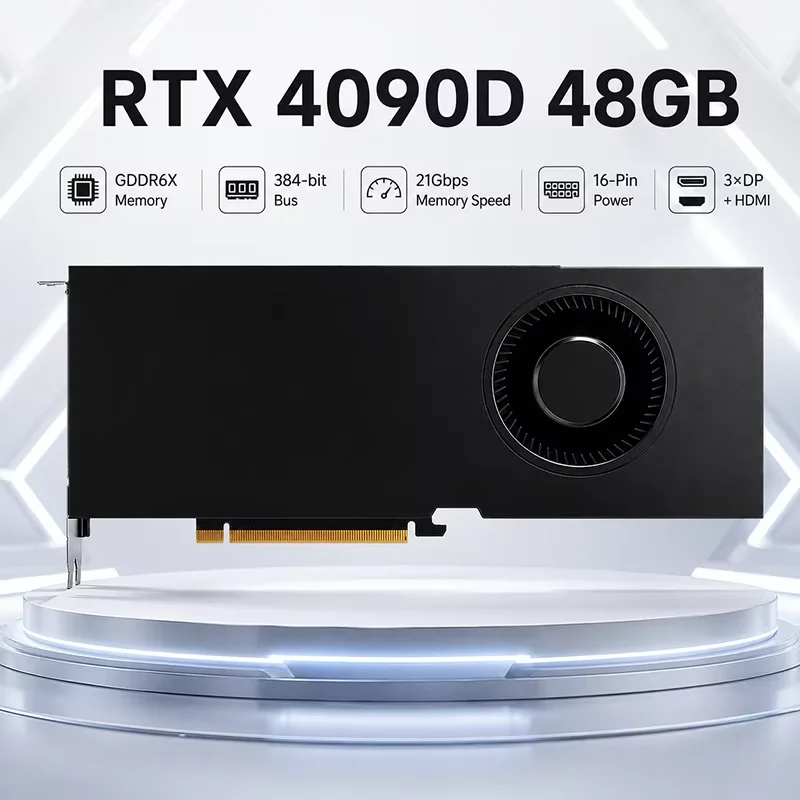 Gloednieuwe RTX 4090 48GB Blower Fan grafische kaart GDDR6X GPU voor AI Deep Learning Gaming Workstation
