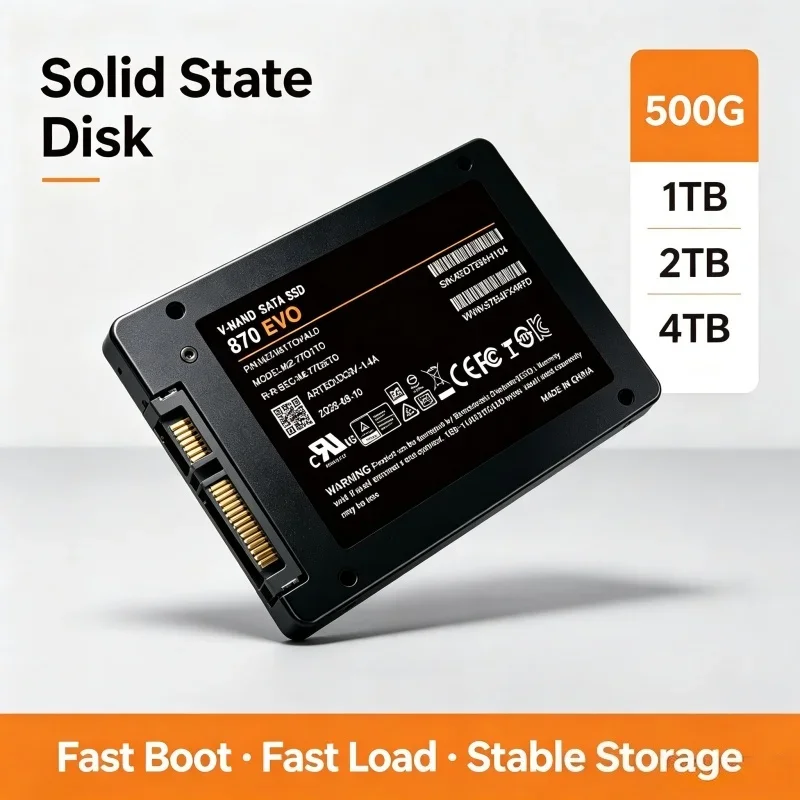 Solid State Drive SSD 870 EVO, Embedded Solid State Hard Drive, SATA III, 2.5