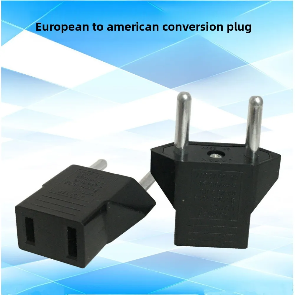 EU to US/AU Plug Adapter - European Schuko Travel Power Converter with CE Certification for Type A/C/F Sockets