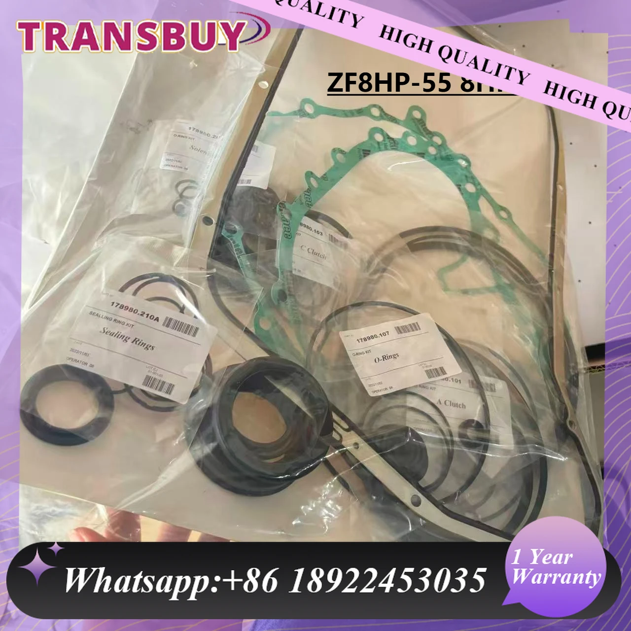 

ZF8HP-55 8HP55 0BK Automatic Transmission Gearbox Repair Kit Seals Gasket Fits for Audi A7 A6 A8 Q5 Fits for BMW