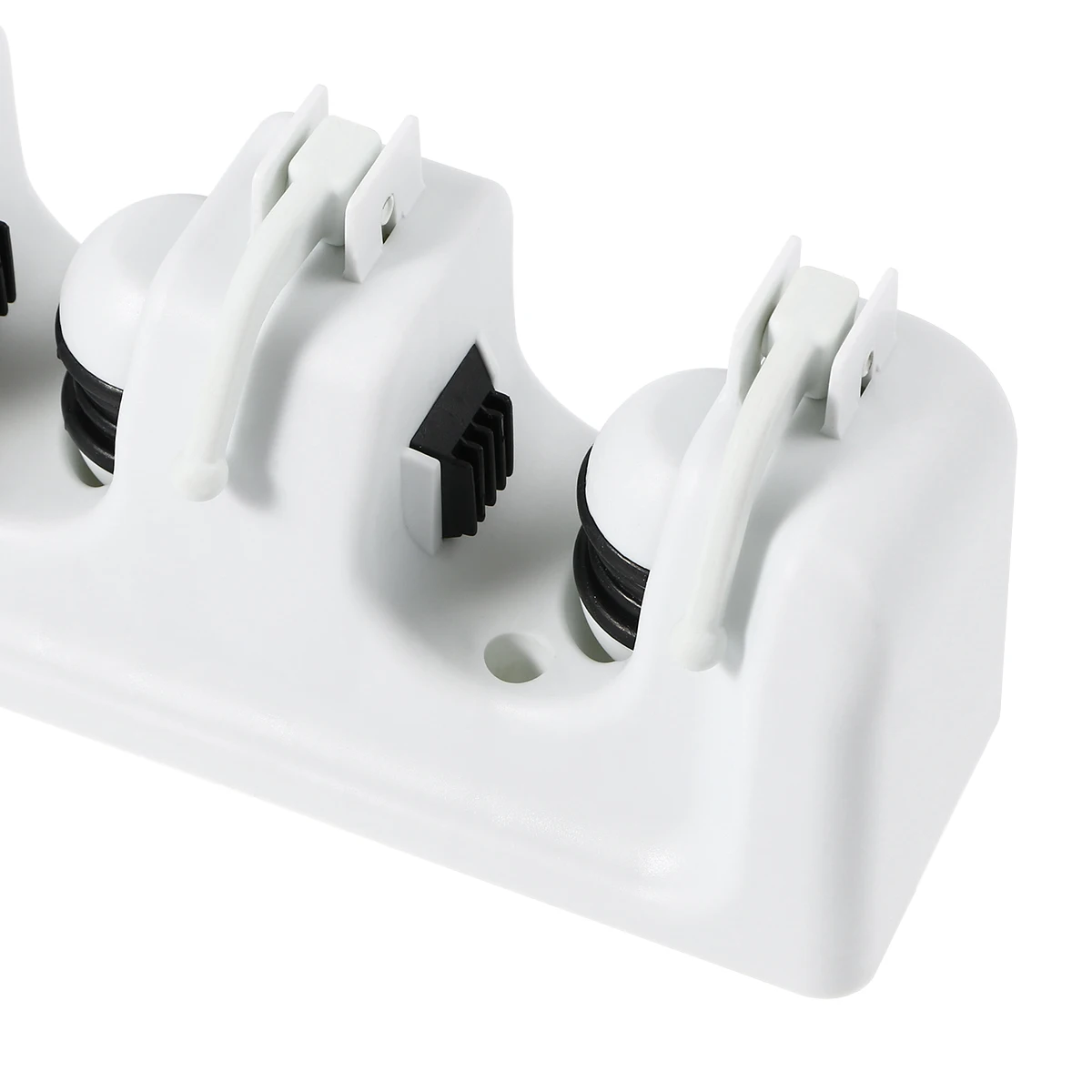 

Mop Holder Broom Rack Umbrella Clip Garage Storage Mounted Door Hanging Design Anti-Slip Hooks