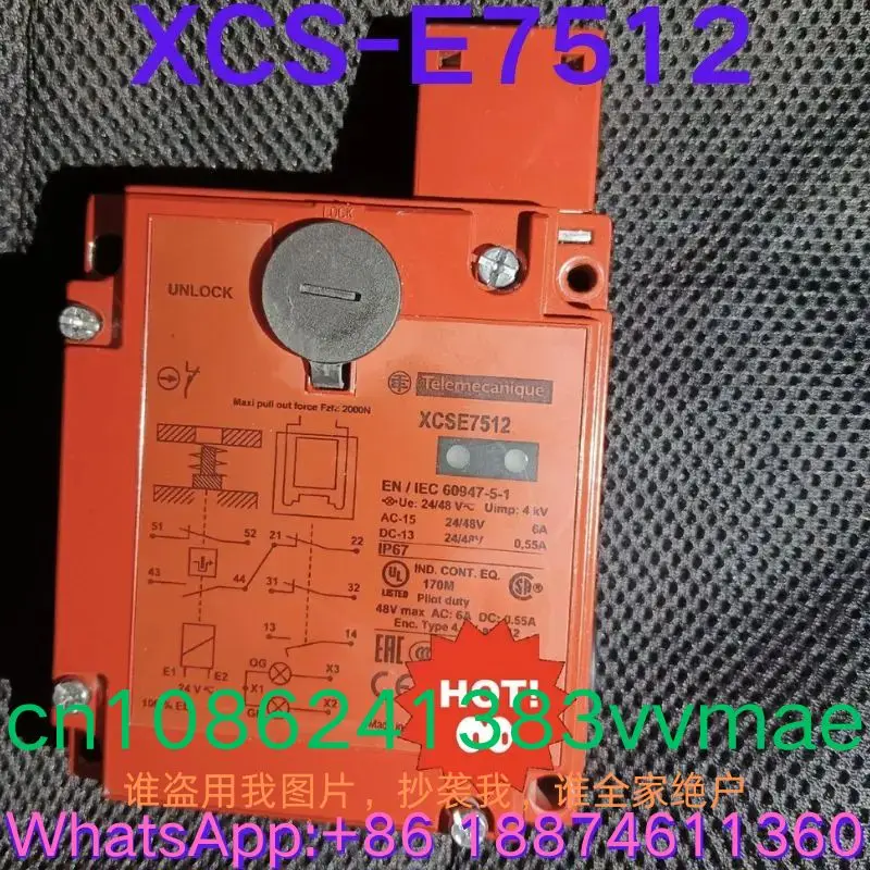 Second-hand test OK,Safety switch lock  XCS-E7512 ,XCSE7512