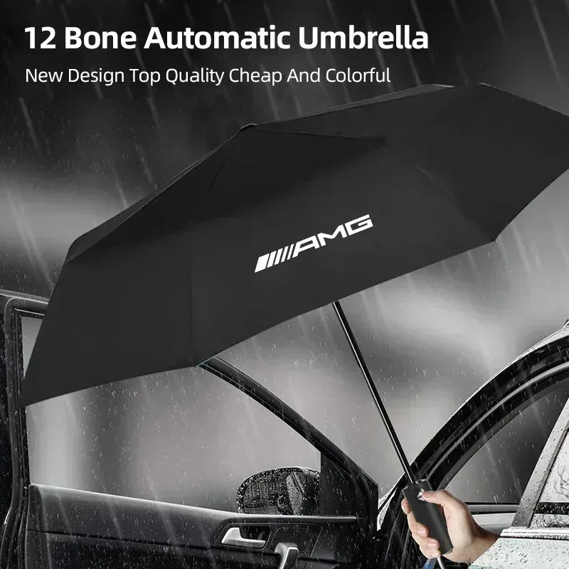 Car Fully Automatic Folding Umbrella Sunshade Accessories For Mercedes Benz AMG A B C E S Class A180 CLK CLA GLE W212 C200 C300