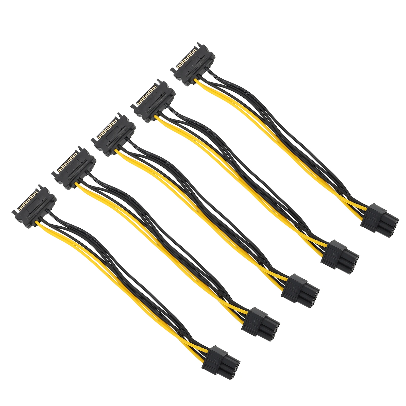

15Pin to 6Pin Power Adapter Cable Graphics Cards GPU Extension PCIe Splitter High Design Replacement Repair