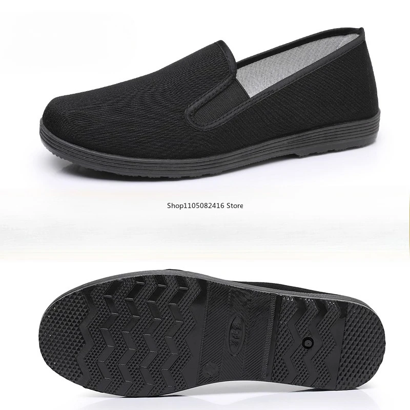 

Китайская традиционная обувь для боевых искусств, мужская повседневная обувь из черной ткани Kung Fu Wing Chun Tai-Chi Wushu, спортивные кроссовки