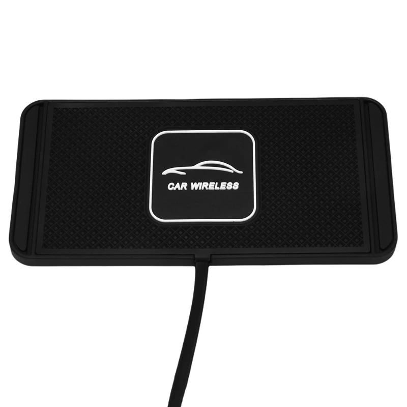 5X 5/7.5/10W C1 Car Qi Wireless Charger Pad Fast Charging Dock Station Non-Slip Mat