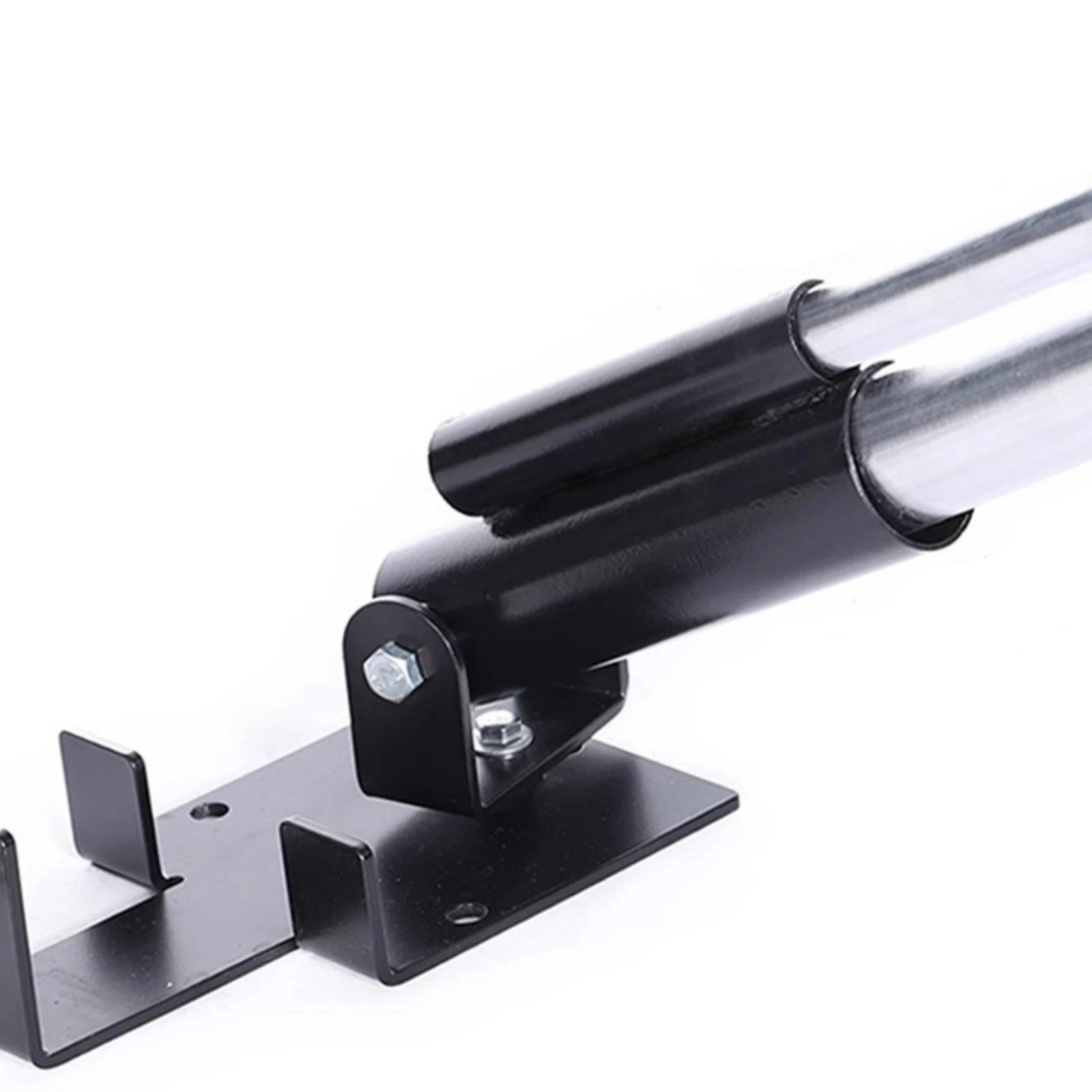Landmine Attachment Competition-Style-Style Double-Barrel Sleeve Attachment Gym Equipment Bolt-Mounted Black Metal