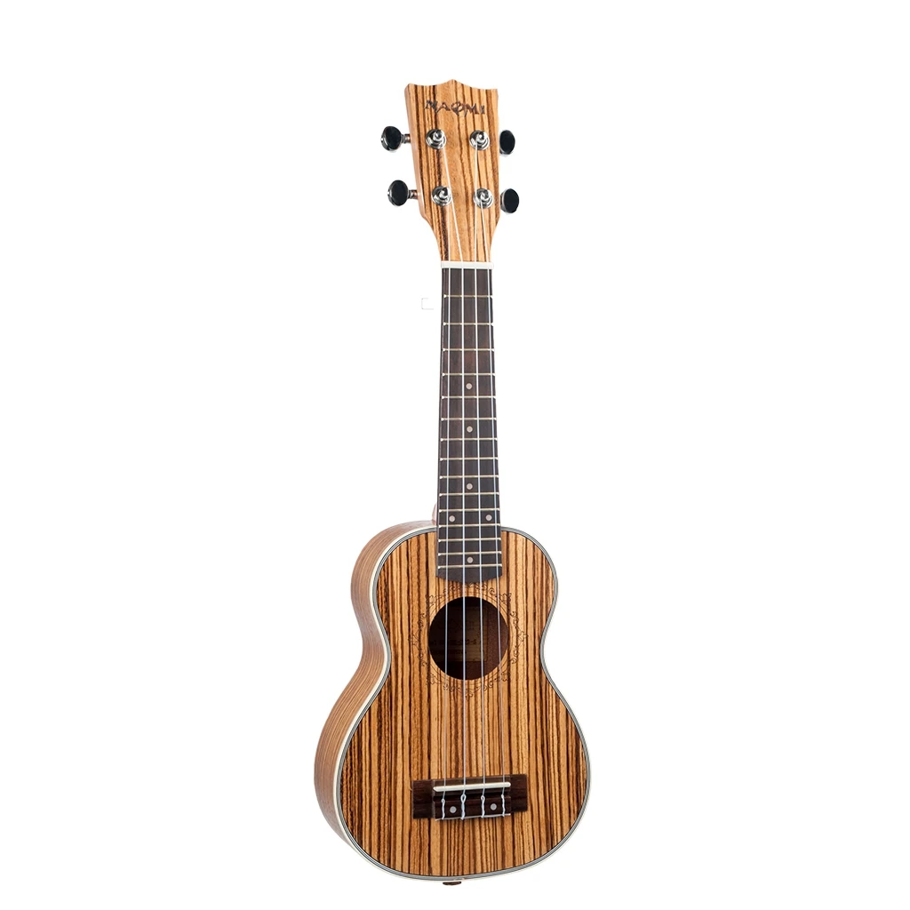 

NAOMI Ukulele 21 Ukulele Guitar Acoustic Ukelele Zebrawood 15 Fret 4 Strings Guitar Ukulele 21 Musical Stringed Instrument