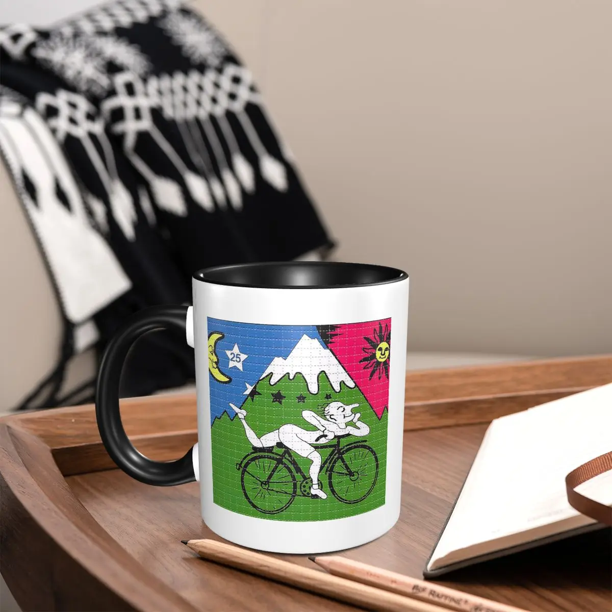 

LSD Albert Hofmann Bicycle Day Mug Funny Ceramic Coffee Cups Tea Mugs Milk Cup Drinkware Gift for Friends
