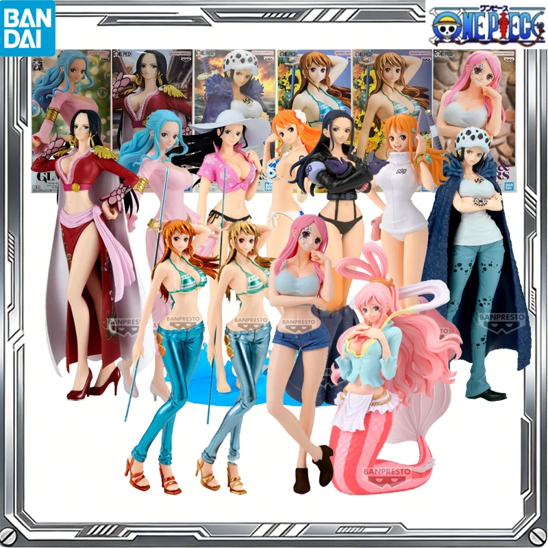 

Оригинальные фигурки Bandai GLITTER&GLAMOURS One Piece: Нами, Робин, Боа Хэнкок, Виви, Лоу — коллекционные модели, игрушки, подарки
