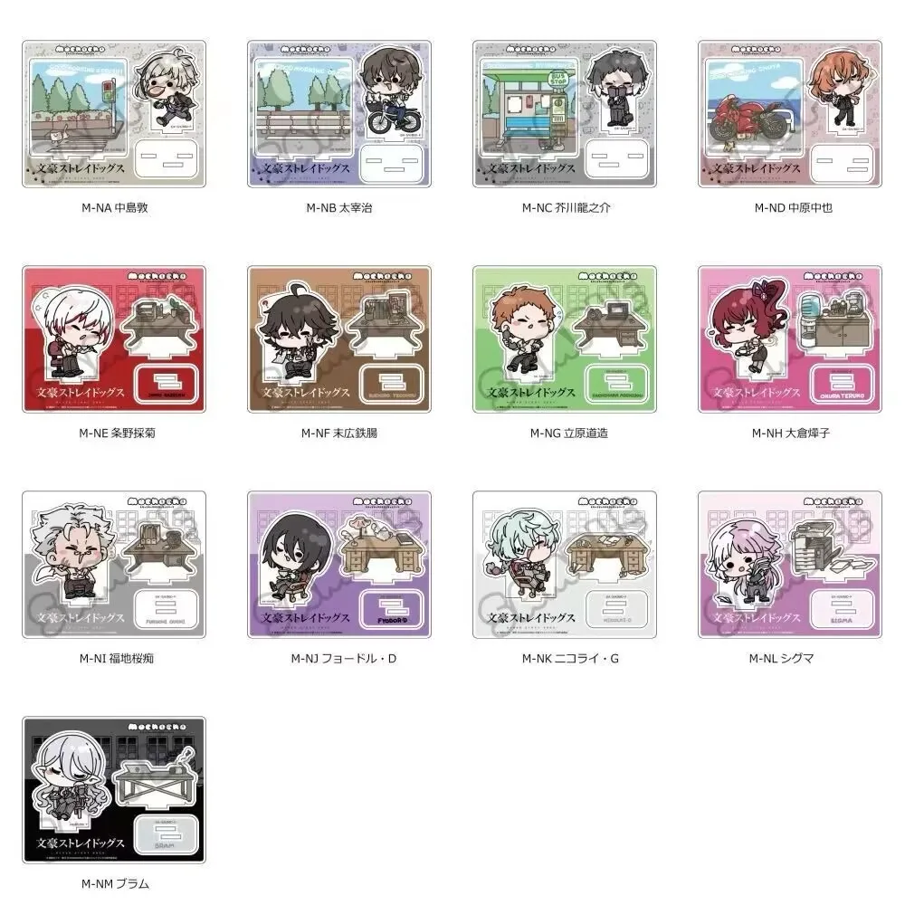 【 With Background 】 "Bungou Stray Dogs" mochocho Q-version acrylic Standing Sign No. 2, Cute small decorative items, Dazai Osamu